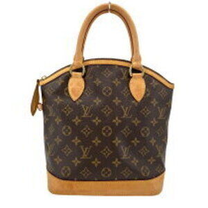 Louis Vuitton Lockit Brown Monogram Canvas Handbag